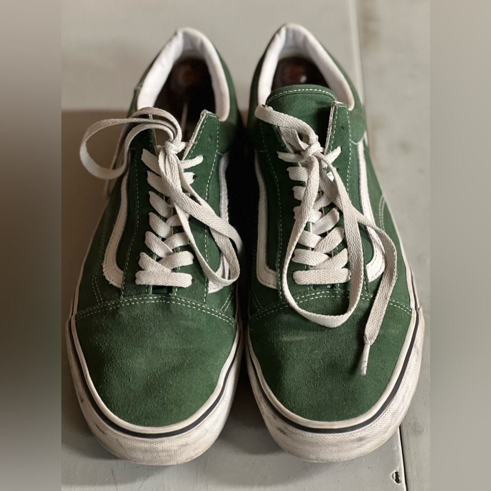Vans Green Suede Canvas Men's Shoes
